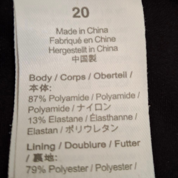 J. Crew Plus size Black strapless one piece gathered swimsuit size 20 - Picture 4 of 5